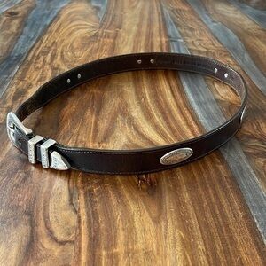 Leather Brown Ranger Belt Women's